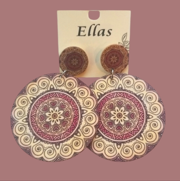 3 for $15 Colorful Festival Statement Earrings - Picture 2 of 4